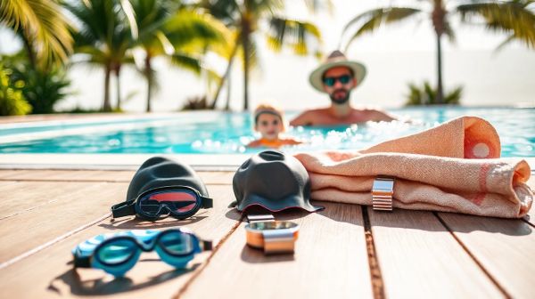 Top accessoires indispensables pour les pères amateurs de natation